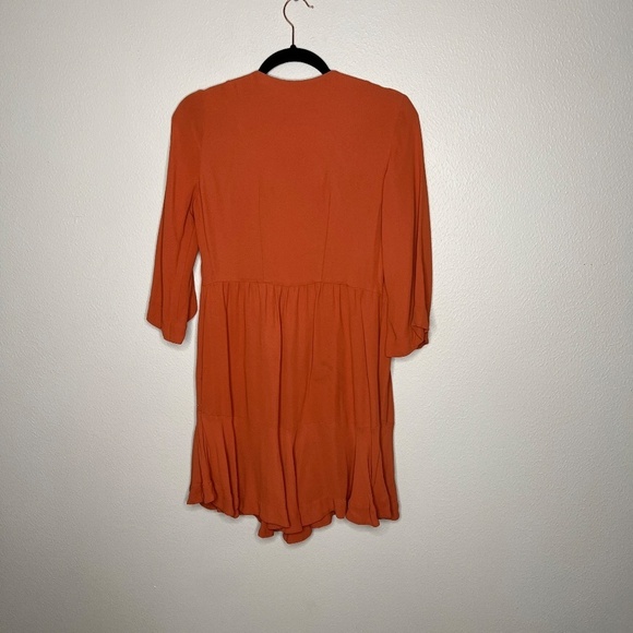 Twelfth Street by Cynthia Vincent Orange Sahara Dress Embroidered Mini Dress XS - Picture 6 of 10